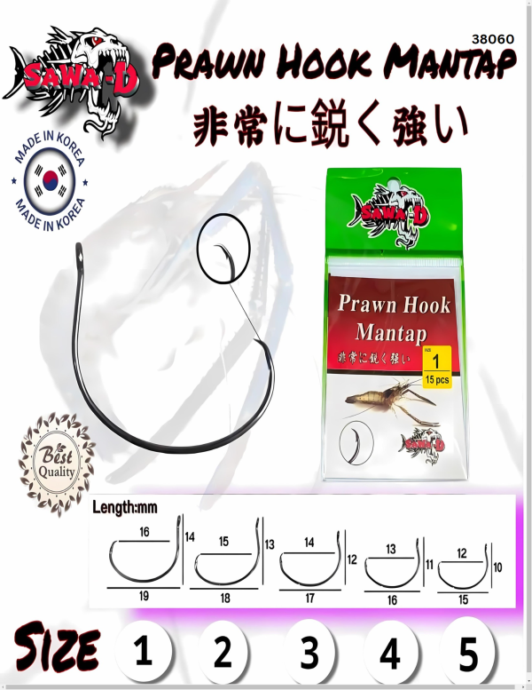 SAWA-D PRAWN HOOK MANTAP (PHM)