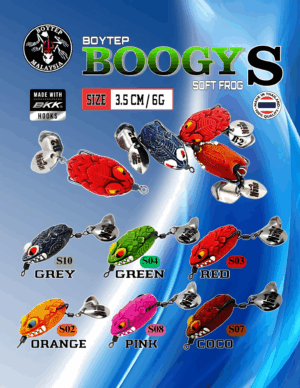 BOYTEP BOOGY (S) 3.5CM/6G SOFTFROG DOUBLE BLADE.