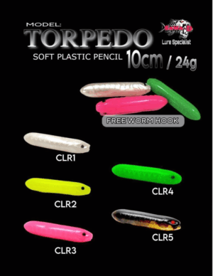 Torpedo Soft Plastic Pencil (10 cm)