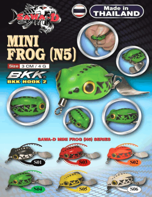 Sawa-D Soft Frog N5 With Elbow  Spinner 3cm/4gram [Ready Stock]