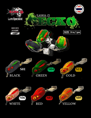 Sawa-D GECKO frog. 3.8cm / 7gram. ready Stock.