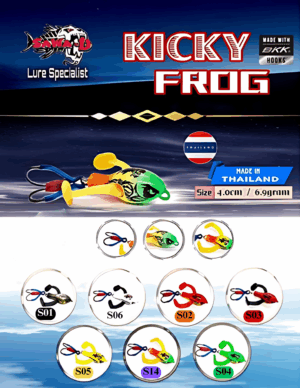 Sawa-D  Kicky Frog (Wood) Free Leg 🔥New Item🔥 Ready Stok