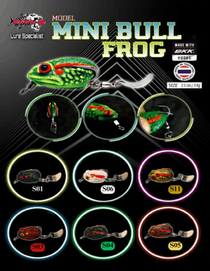 SAWA-D MINI BULL FROG 2.5CM/3.8GRAM