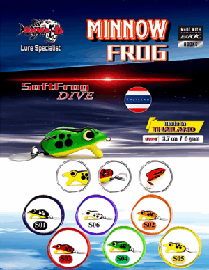 Sawa-D MINNOW Frog 3.7cm/5gram (Ready Stock)