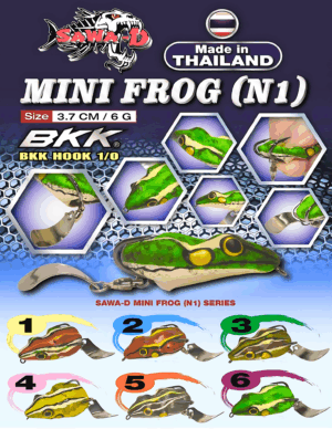 Sawa-D Soft Frog N1 With 🔥Elbow Spinner🔥 3.7cm/6gram [Ready Stock]