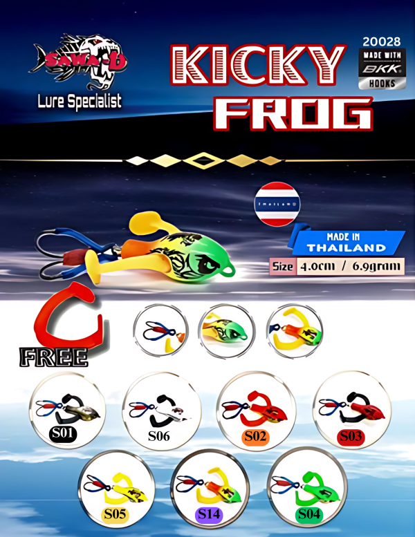 Sawa-D  Kicky Frog (Wood) Free Leg 🔥New Item🔥 Ready Stok