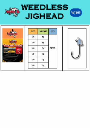 Sawa-D Weedless Jighead (WJ105)