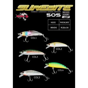 Sawa-D Surebite 50s Torrent Condition Sinking Minnow 50mm/5g