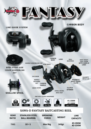 SAWA-D FANTASY BAITCASTING REEL