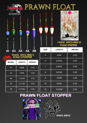 SAWA-D Prawn Float and Prawn Float Stopper