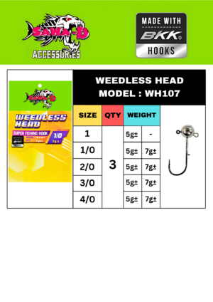 SAWA-D Weedless Head WH107